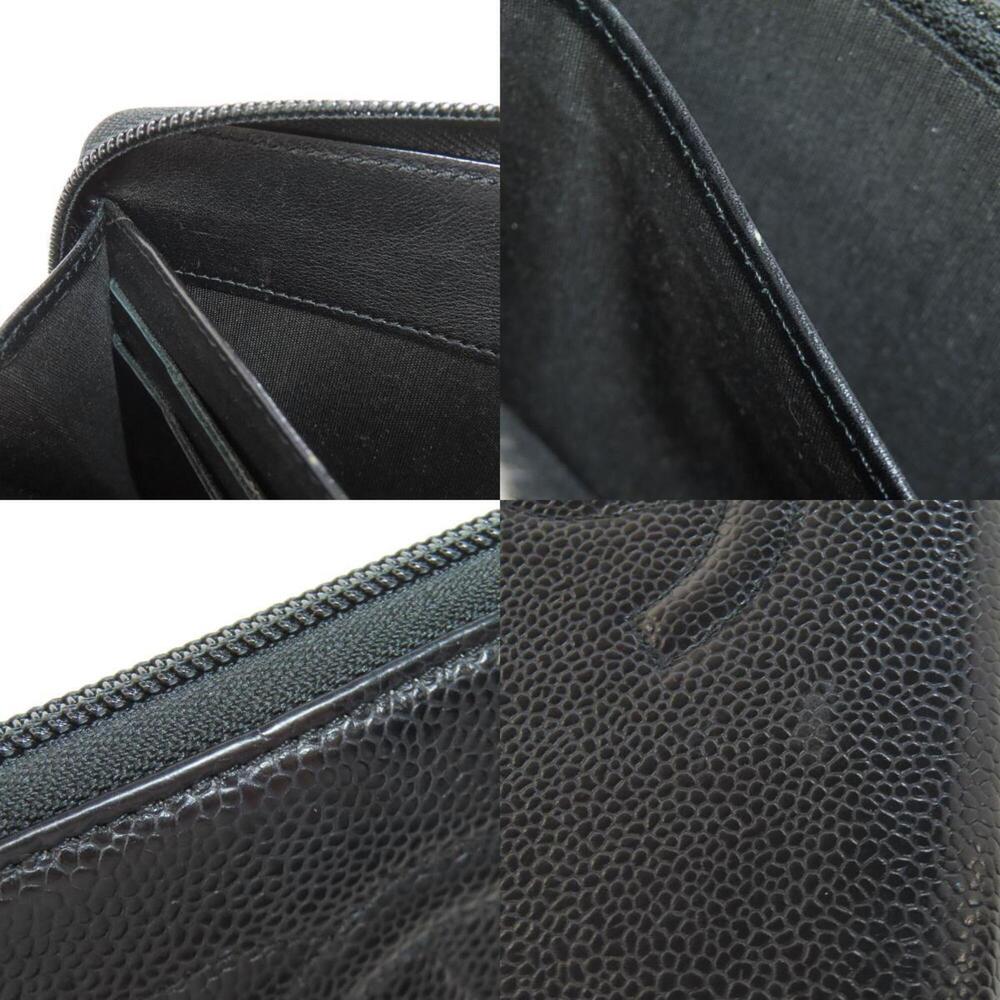 CHANEL Authentic Black Logo Wallet - Picture 8 of 11